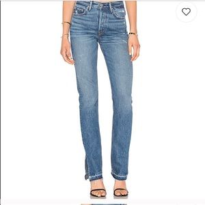 Grlfrnd Natalia split hem jeans